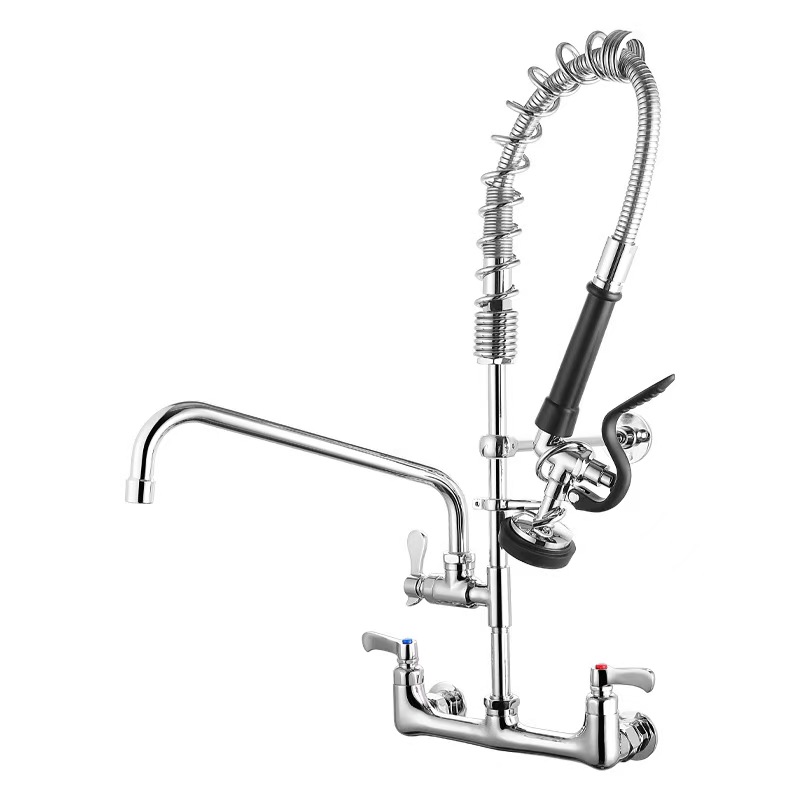 Commercial Quality Kitchen Faucet - 고품질 상업용 황동 수도꼭지, 레스토랑/식당/주방용 스프링