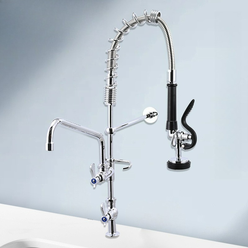 Commercial Kitchen Faucet - 상업용 주방 싱글 수전 프리 린스