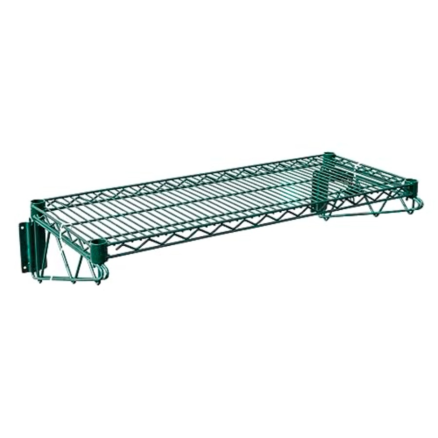 Commercial Kitchen Walls - 48x14 에폭시 코팅된 녹색 철제 벽걸이