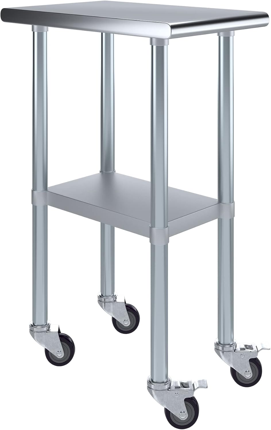24인치×15인치 헤비듀티 스테인리스 스틸 유틸리티 작 - Commercial Kitchen Prep Table With Storage 리뷰 및 가격