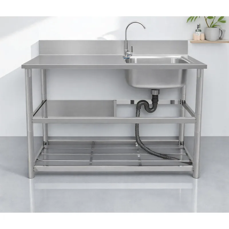 스테인리스 스틸 프리 스탠딩 싱크대(워크탑 포함) 가정 - Commercial Kitchen Use 리뷰 및 가격