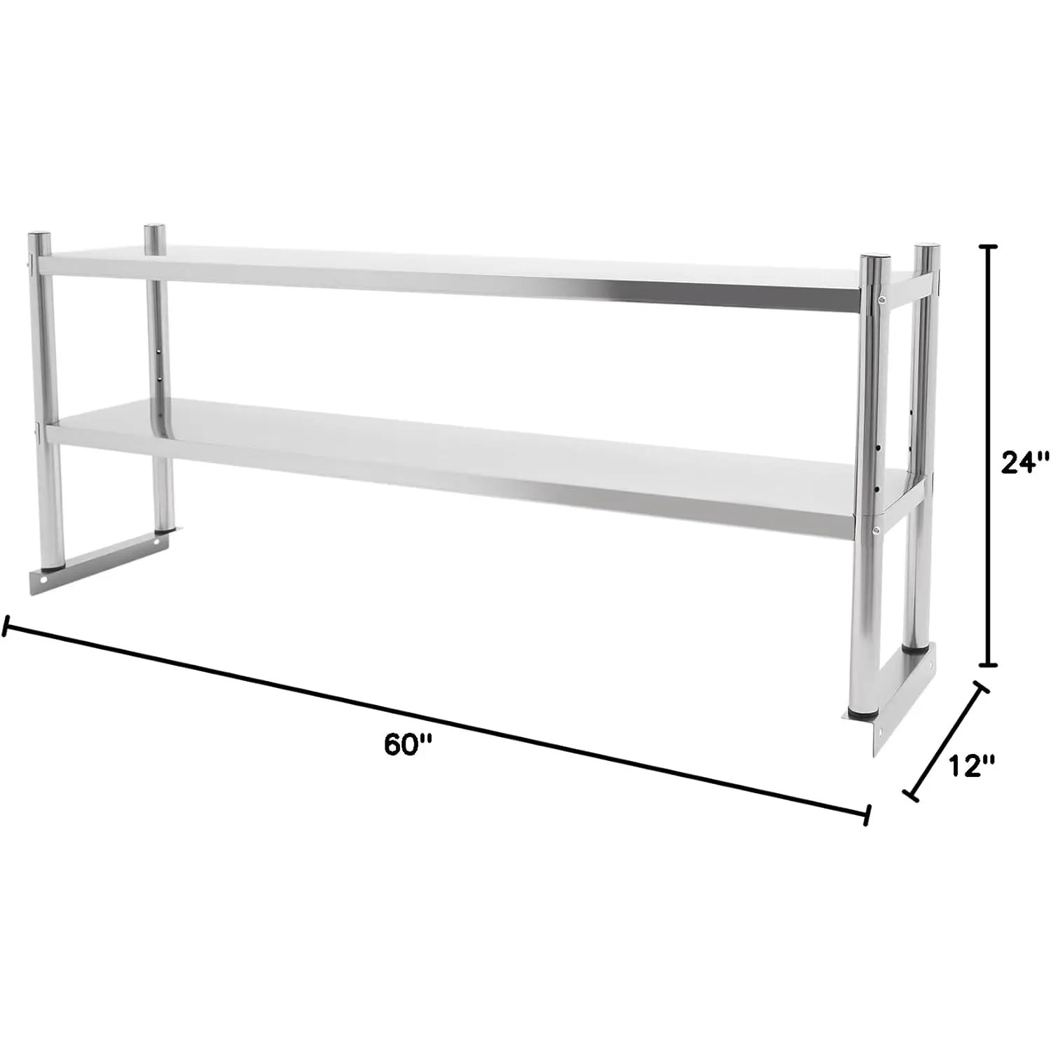 스테인리스 스틸 이중 선반, 12 * 60인치 상업용  - Commercial Kitchen Prep Table With Storage 리뷰 및 가격