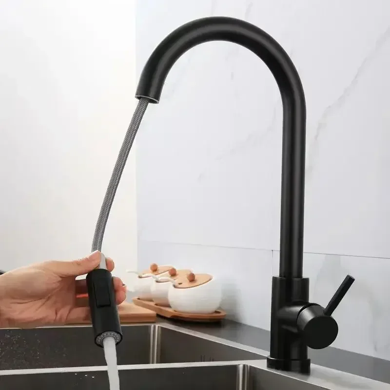 브러시드 니켈 주방 수도꼭지 싱글 홀 풀아웃 스파우트  - Commercial Kitchen Faucet 리뷰 및 가격