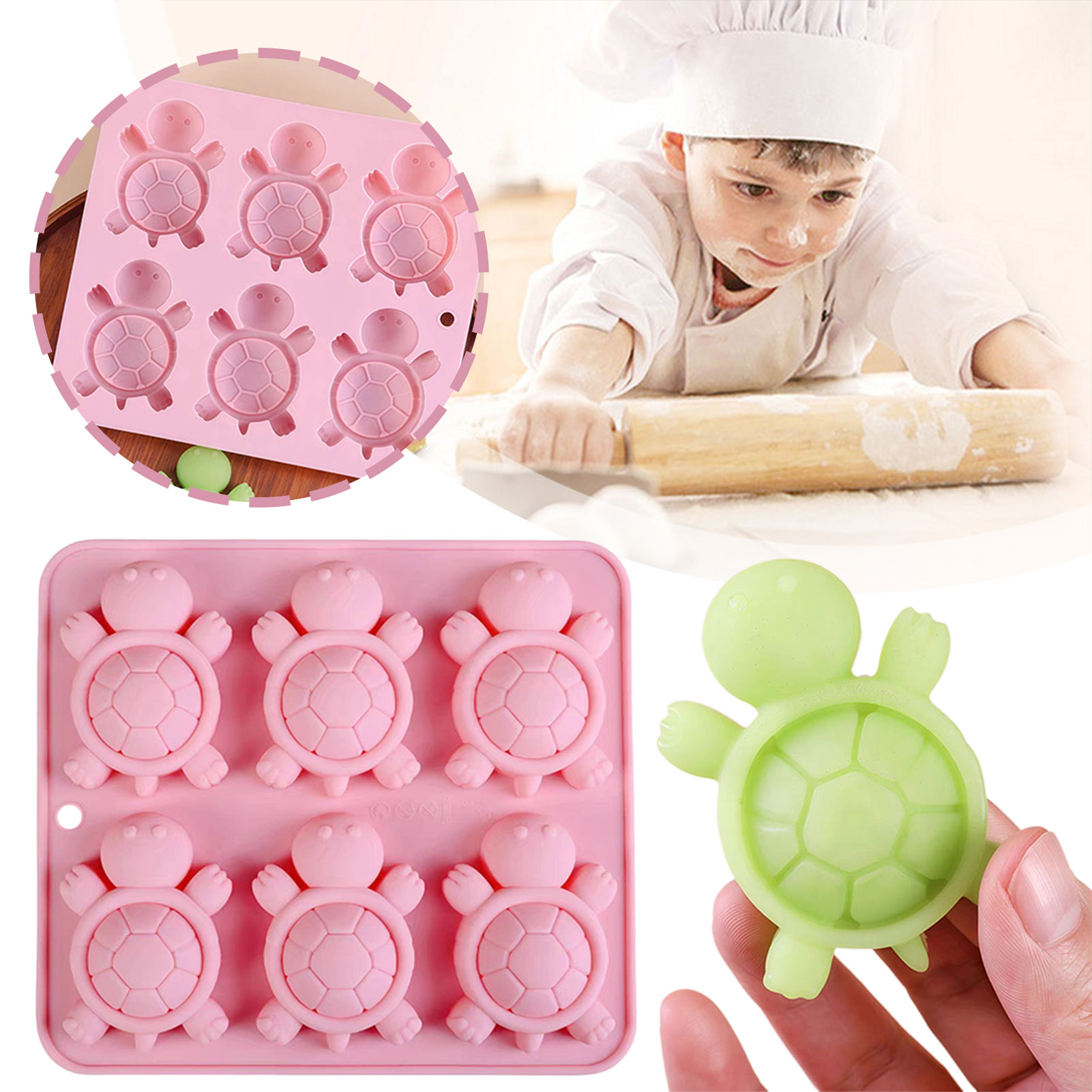 거북이 아이스 트레이 3D 거북이 바다 거북이 실리콘  - Commercial Kitchen Items 리뷰 및 가격