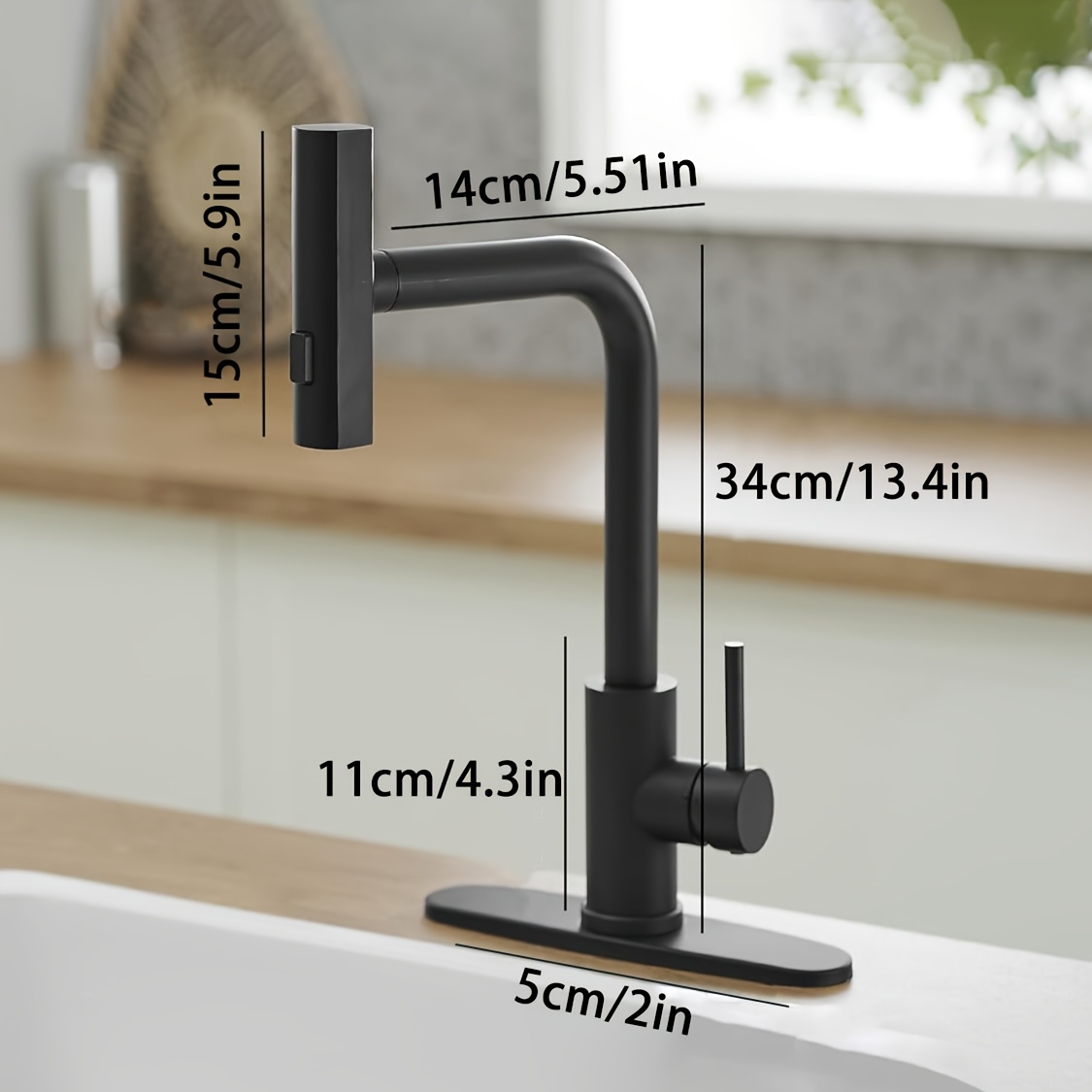 1 PC 블랙 주방 수도꼭지(풀다운 스프레이 포함),  - Commercial Kitchen Faucet 리뷰 및 가격