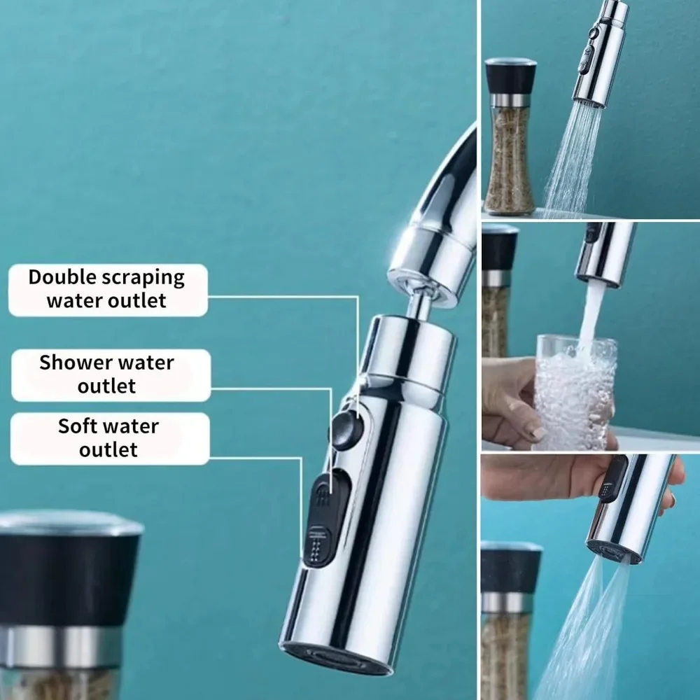 1pc 3 in1 유연한 주방 수도꼭지 싱크 믹서 탭  - Commercial Kitchen Faucet 리뷰 및 가격