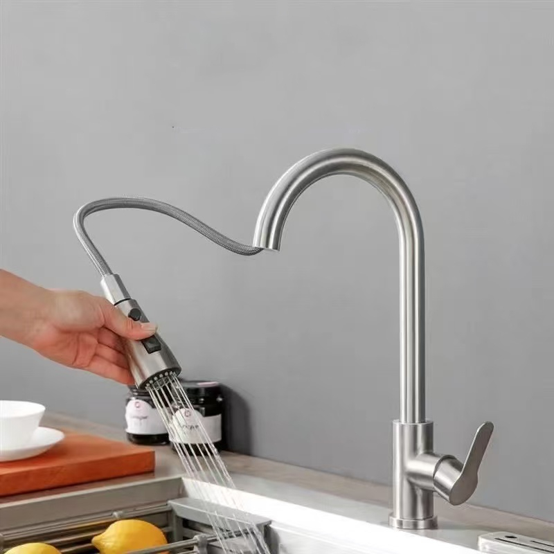블랙 주방 수도꼭지 풀아웃 브러쉬드 니켈 스테인리스 스 - Commercial Kitchen Faucet 리뷰 및 가격