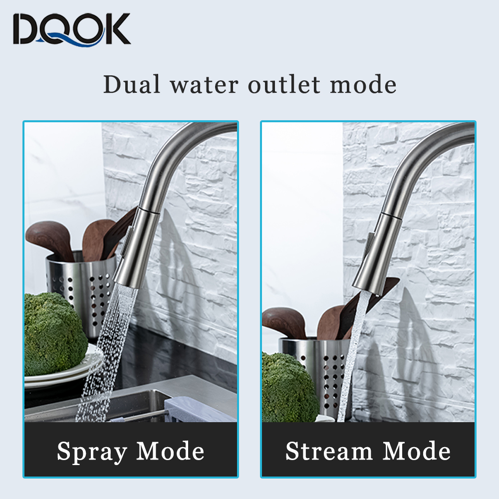 DQOK 주방 수도꼭지 풀아웃 브러시드 니켈 센서, 스 - Commercial Kitchen Faucet 리뷰 및 가격