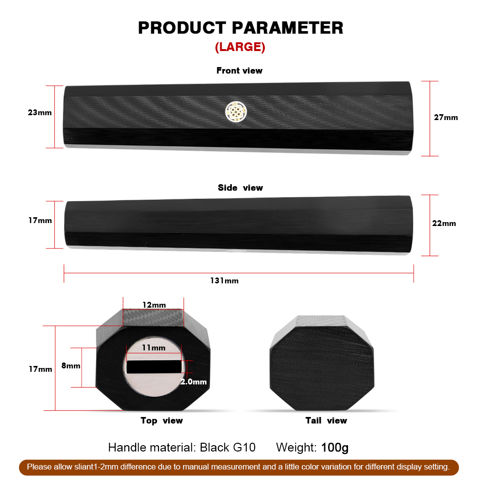 일본식 주방 칼 손잡이 팔각형 손잡이 교체 공예품 블랙 - Commercial Kitchen Items 리뷰 및 가격