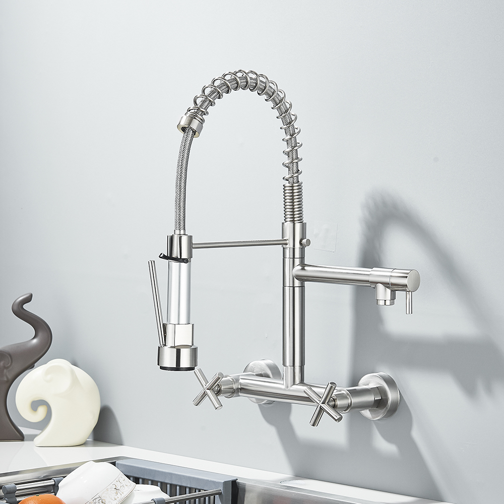 블랙 주방 수전 360도 회전 풀다운 핸드 스프레이어  - Commercial Kitchen Faucet 리뷰 및 가격