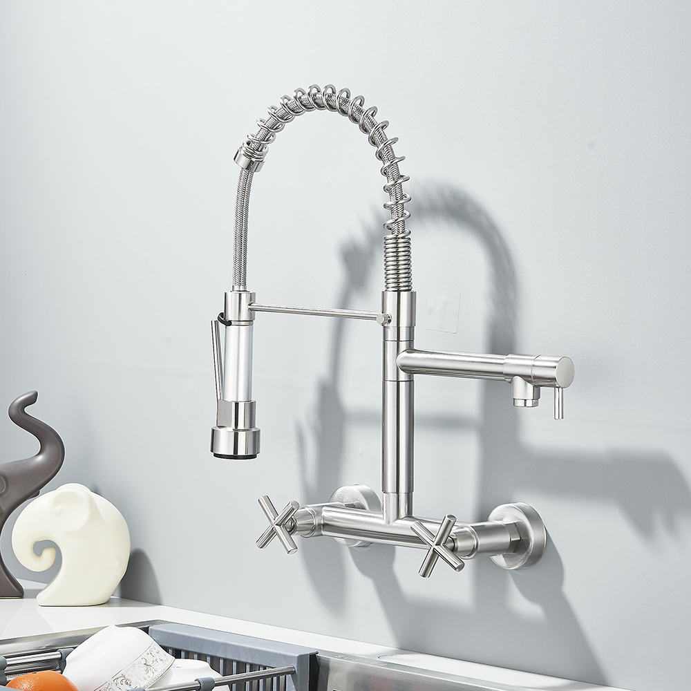 블랙 주방 수전 360도 회전 풀다운 핸드 스프레이어  - Commercial Kitchen Faucet 리뷰 및 가격